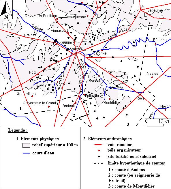 Le comté d'Amiens au XIII<sup>e</sup> siècle